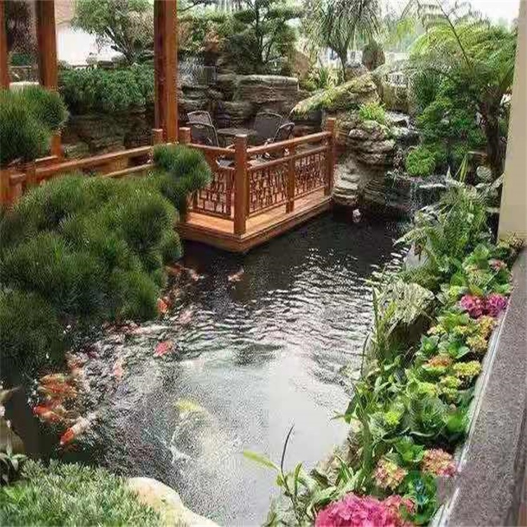 木兰院子小鱼池假山设计